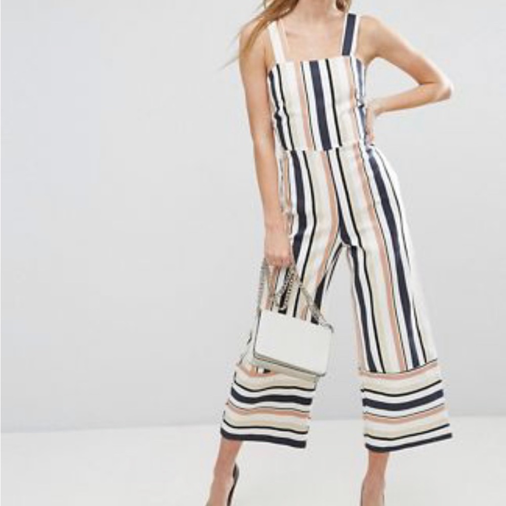 ASOS Striped Wide-Leg Jumpsuit